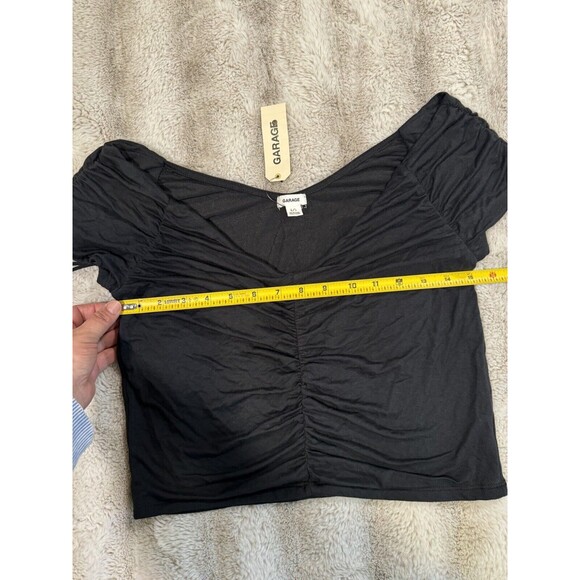GARAGE Black crop top Size L - Picture 8 of 11